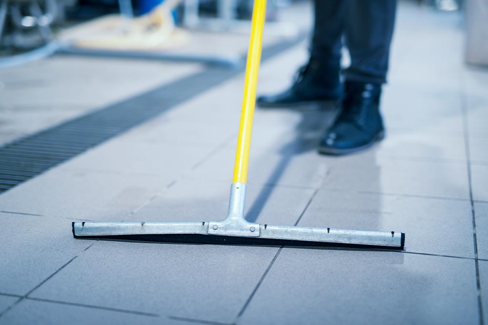 Modern apartment building lobby with professional strata cleaning in Sydney and Bega NSW